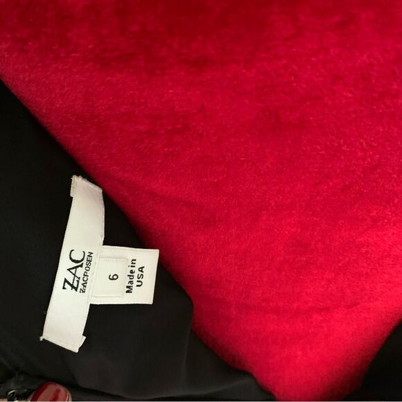 ZAC POSEN BLACK MINI DRESS - Picture 7 of 8